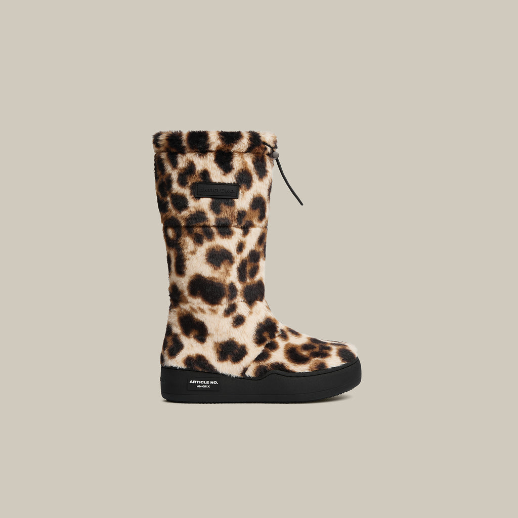 BURGER BEIGE FAUX FUR KNEE SNOW BOOTS