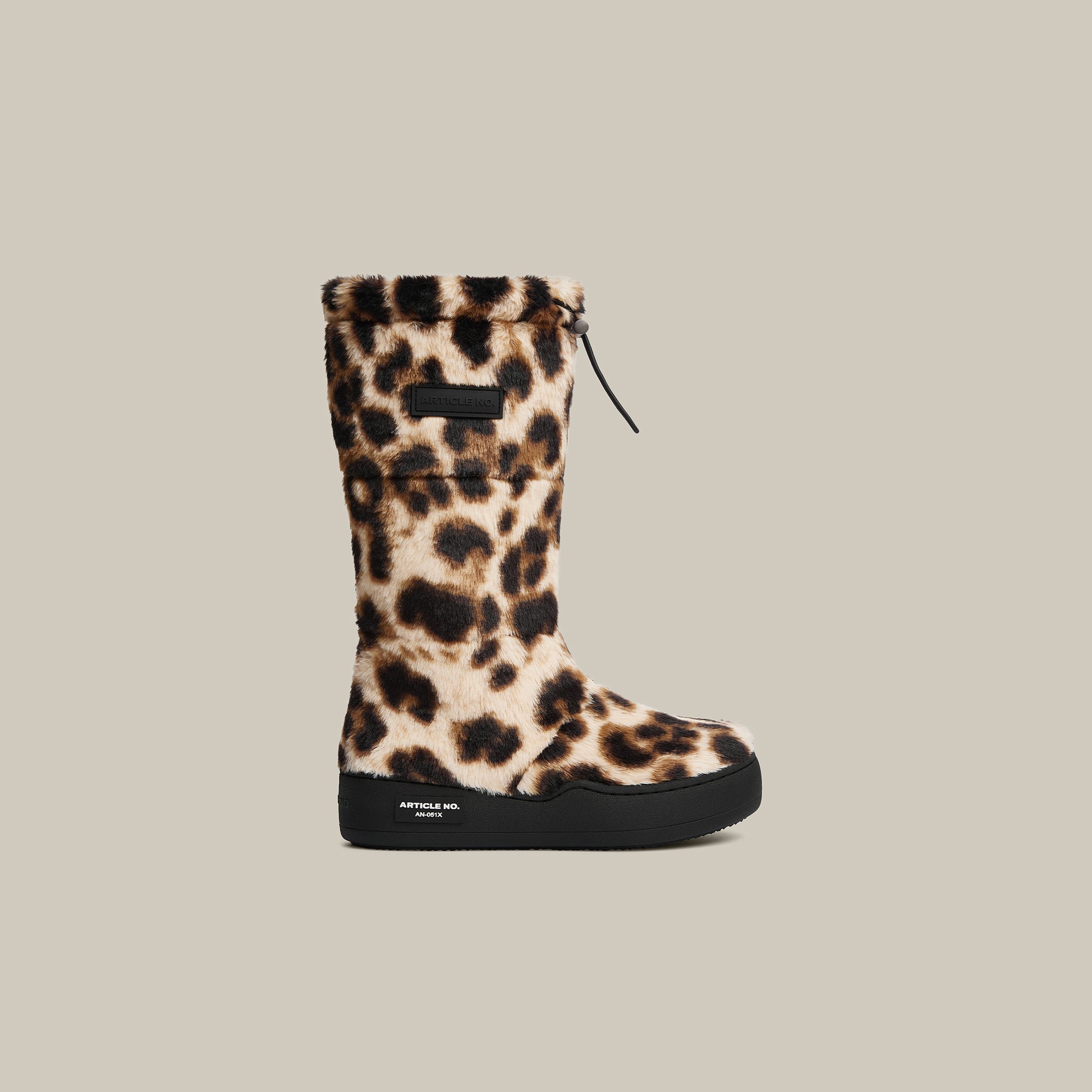 BURGER BEIGE FAUX FUR KNEE SNOW BOOTS