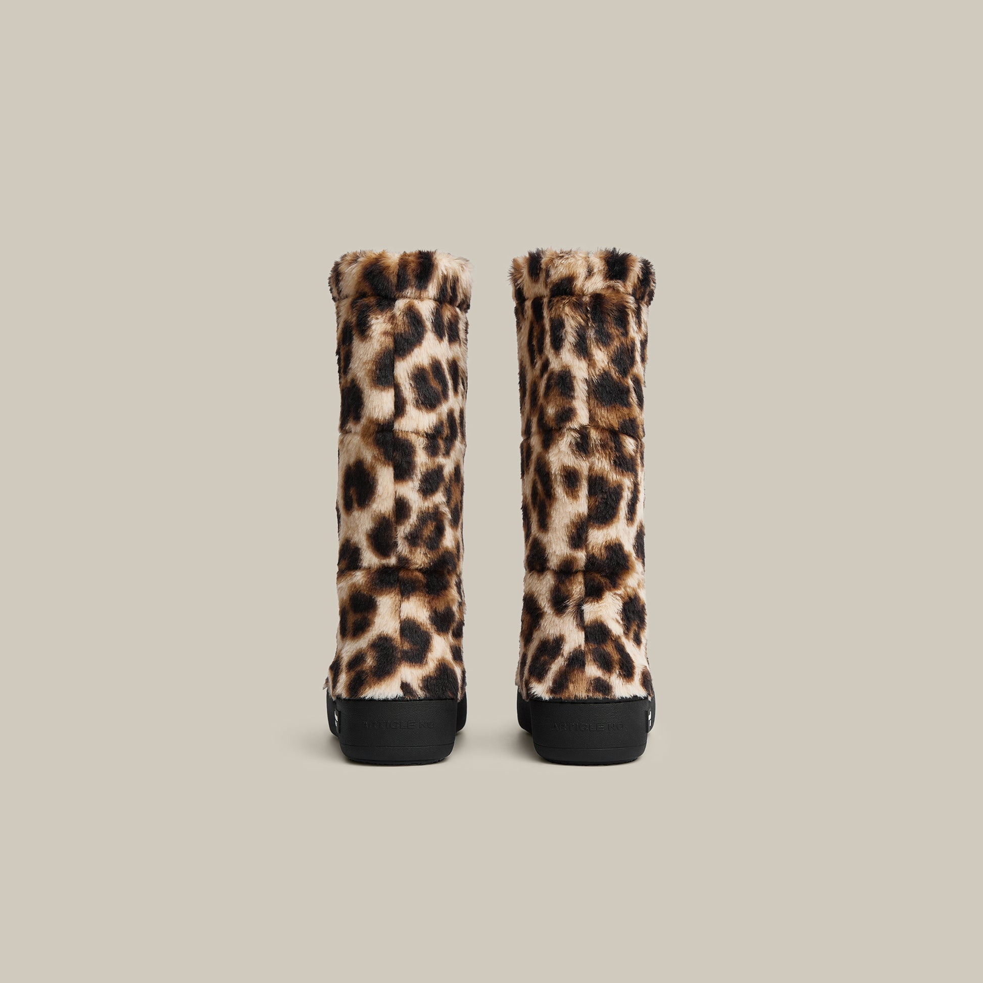 BURGER BEIGE FAUX FUR KNEE SNOW BOOTS