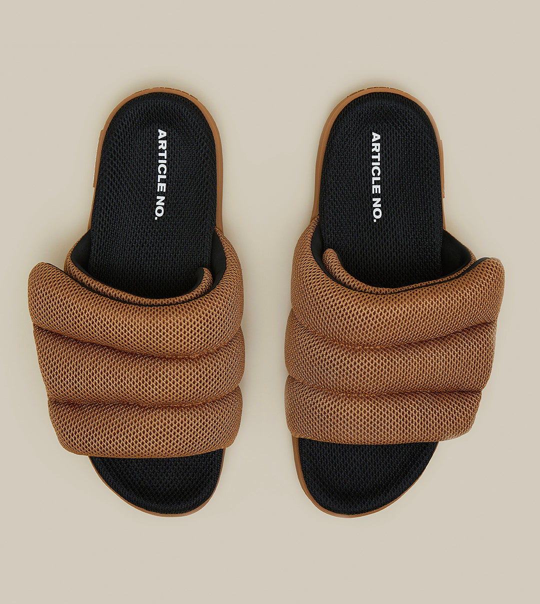 VAGABOND MESH BAND BROWN SLIDES