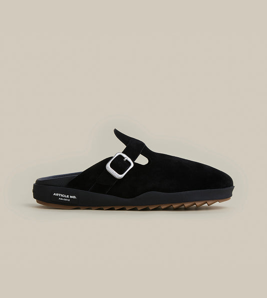 VAGABOND LEATHER BLACK DRIFT CLOGS