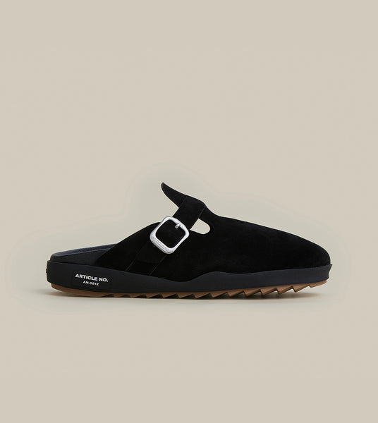 VAGABOND LEATHER BLACK DRIFT CLOGS