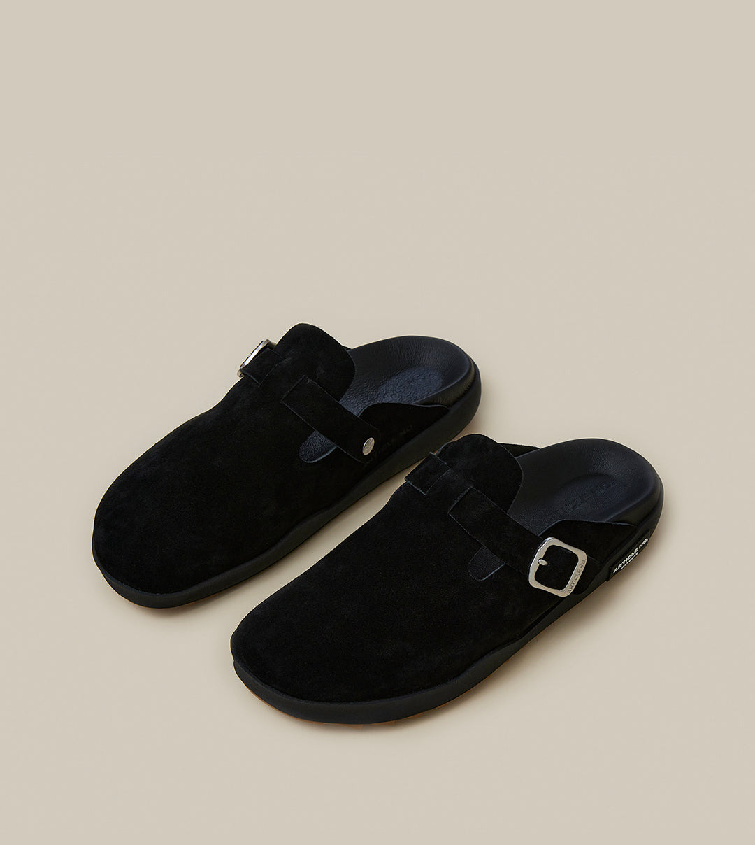 VAGABOND LEATHER BLACK DRIFT CLOGS