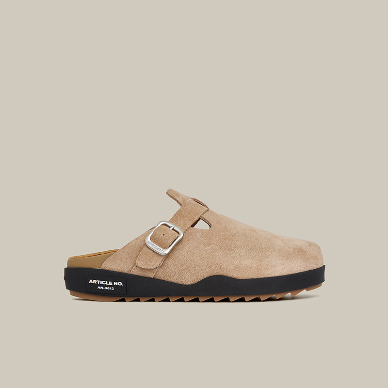 VAGABOND LEATHER BEIGE DRIFT CLOGS