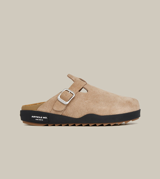 VAGABOND LEATHER BEIGE DRIFT CLOGS