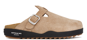 VAGABOND LEATHER BEIGE DRIFT CLOGS