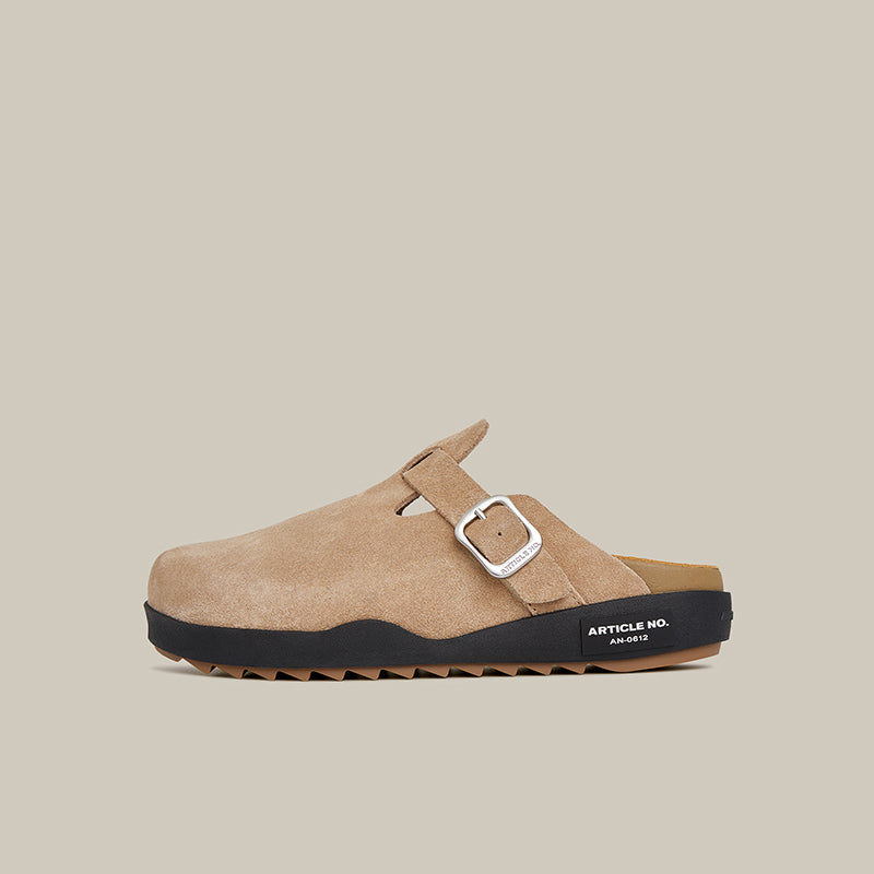 VAGABOND LEATHER BEIGE DRIFT CLOGS