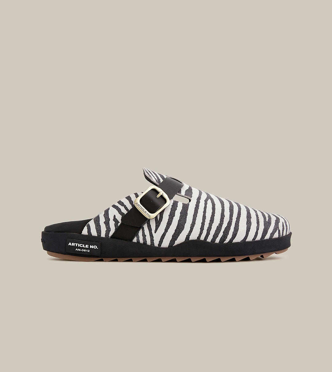 VAGABOND LEATHER ZEBRA PRINT DRIFT CLOGS