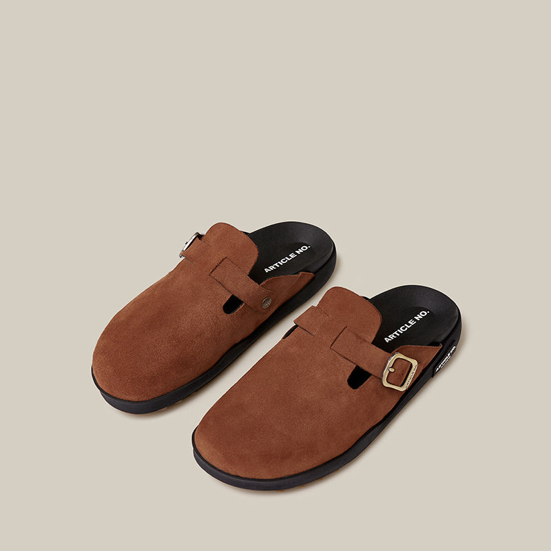 VAGABOND SUEDE BRICK RED DRIFT CLOGS