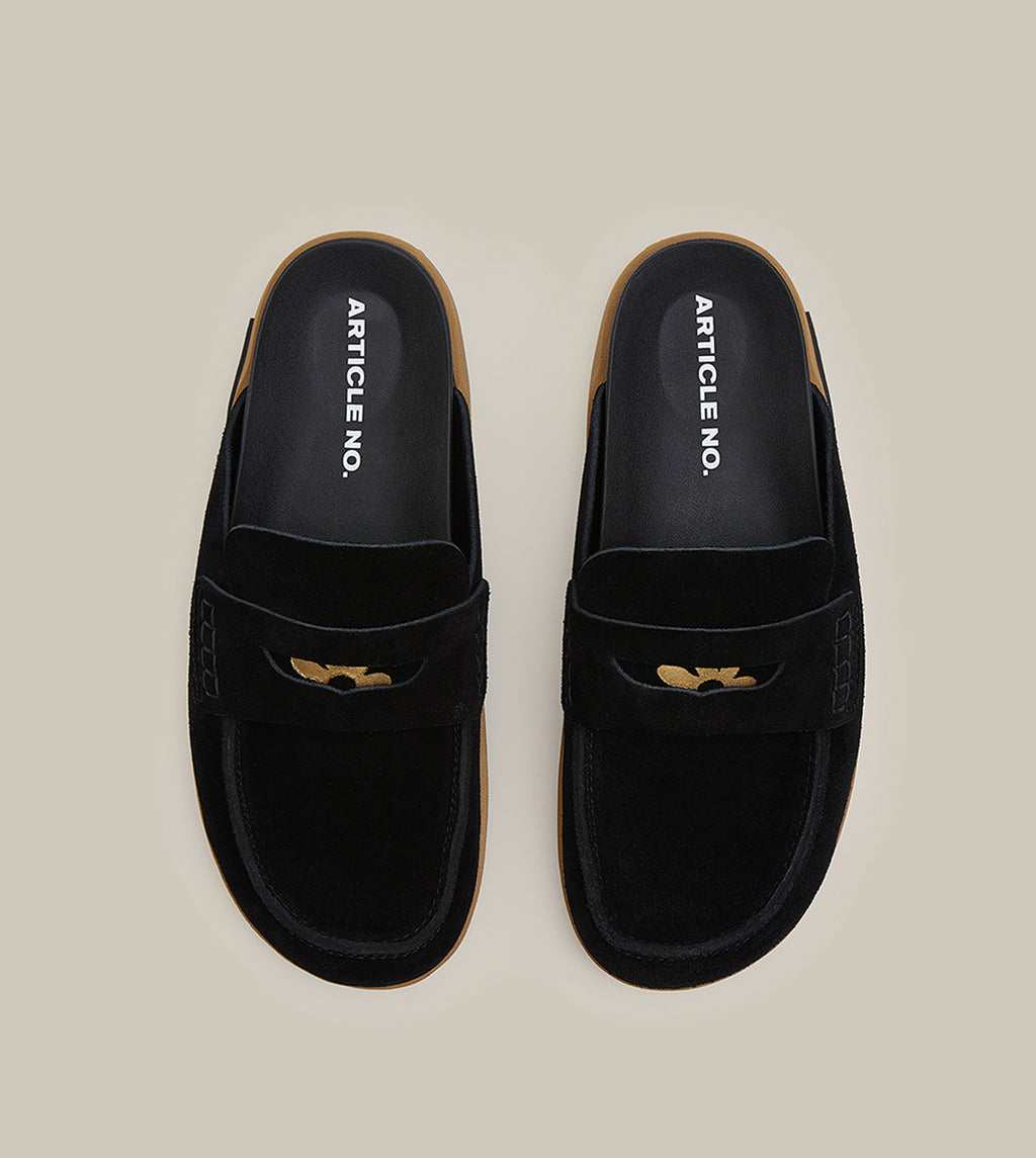 VAGABOND LEATHER BLACK DRIFT CLOGS