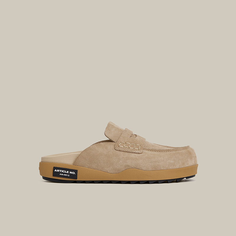 VAGABOND LEATHER KHAKI DRIFT CLOGS