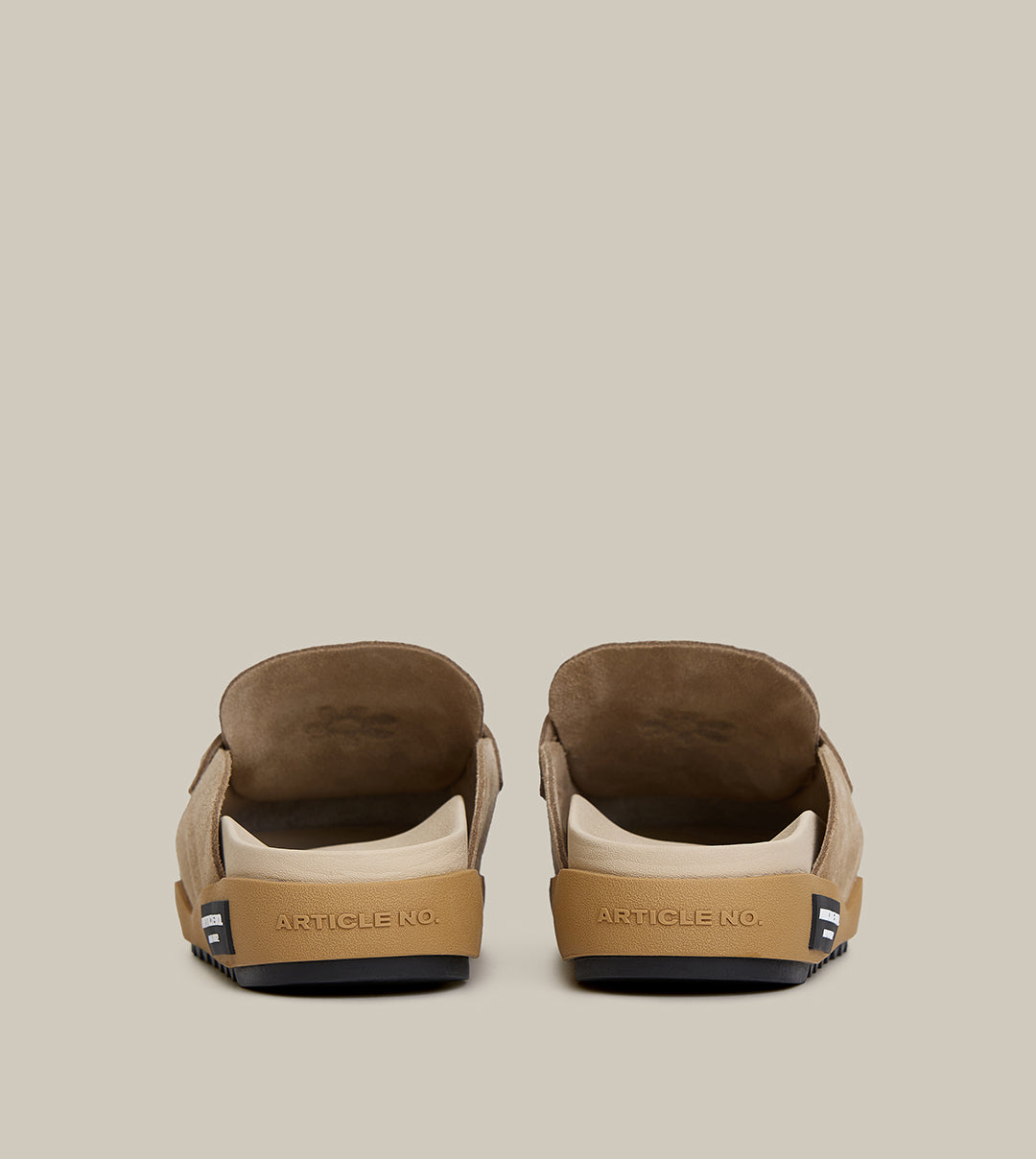 VAGABOND LEATHER KHAKI DRIFT CLOGS