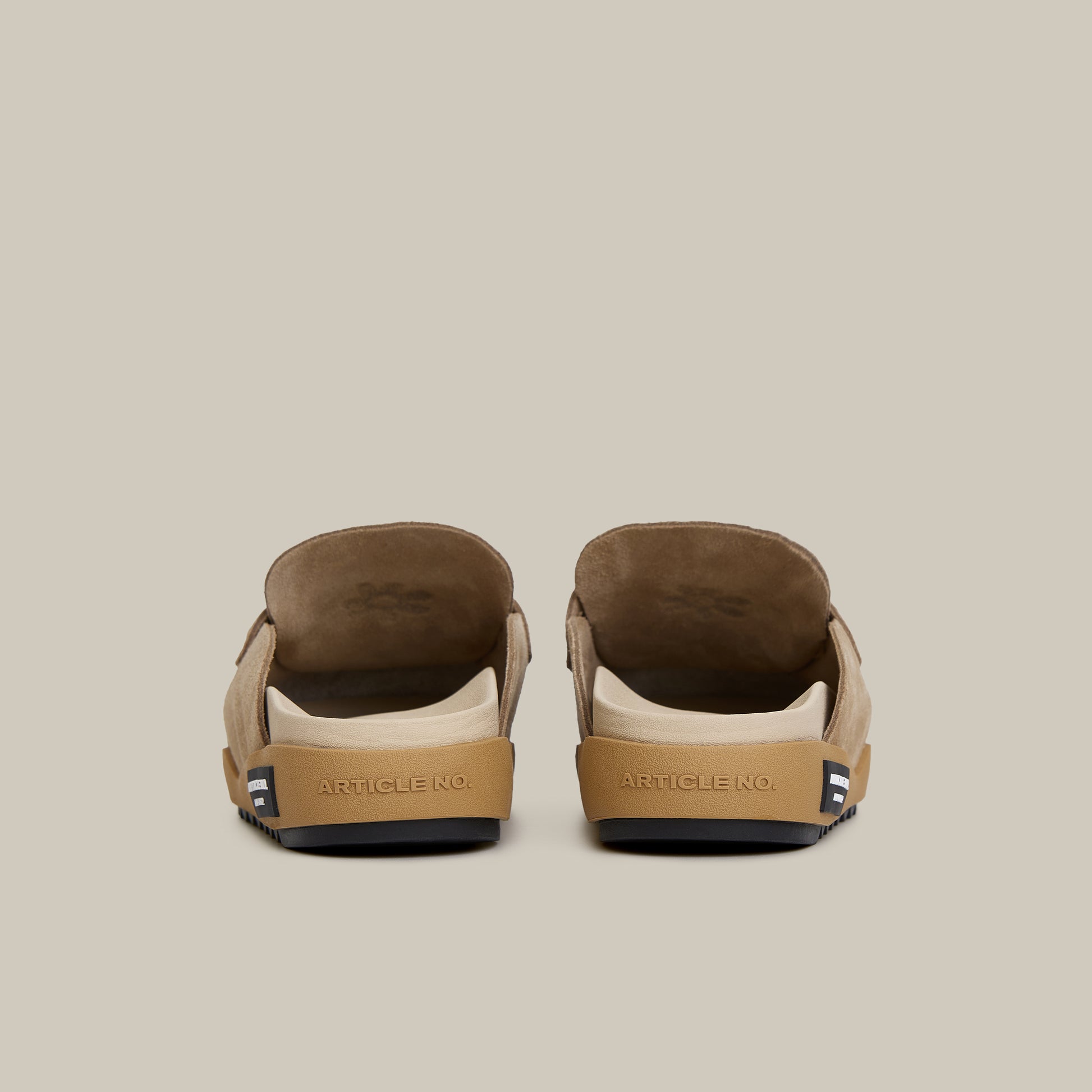 VAGABOND LEATHER KHAKI DRIFT CLOGS