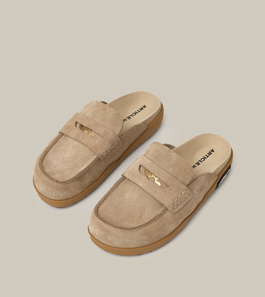 VAGABOND LEATHER KHAKI DRIFT CLOGS