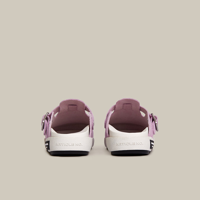 VAGABOND SUEDE LIGHT PINK DRIFT CLOGS
