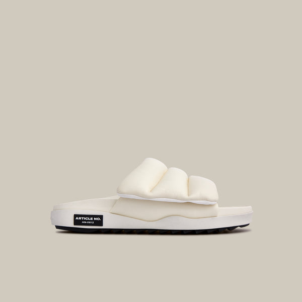 VAGABOND BAND WHITE PADDED SLIDES