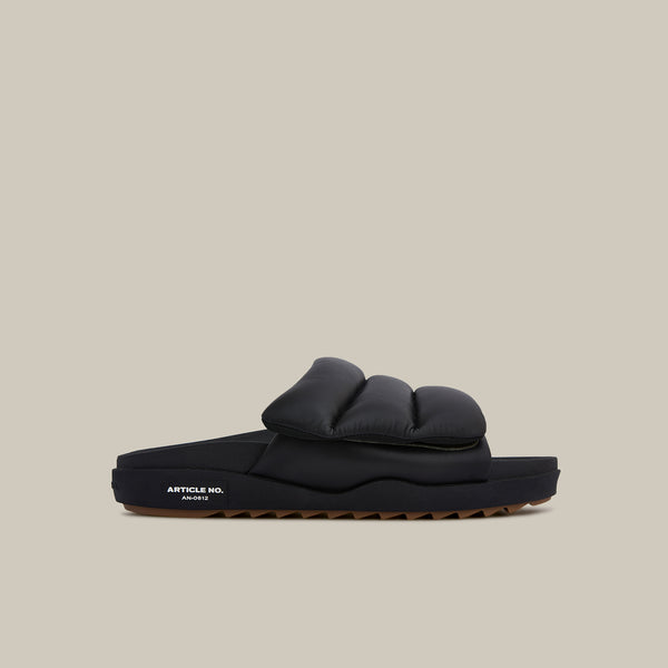 VAGABOND BAND BLACK PADDED SLIDES