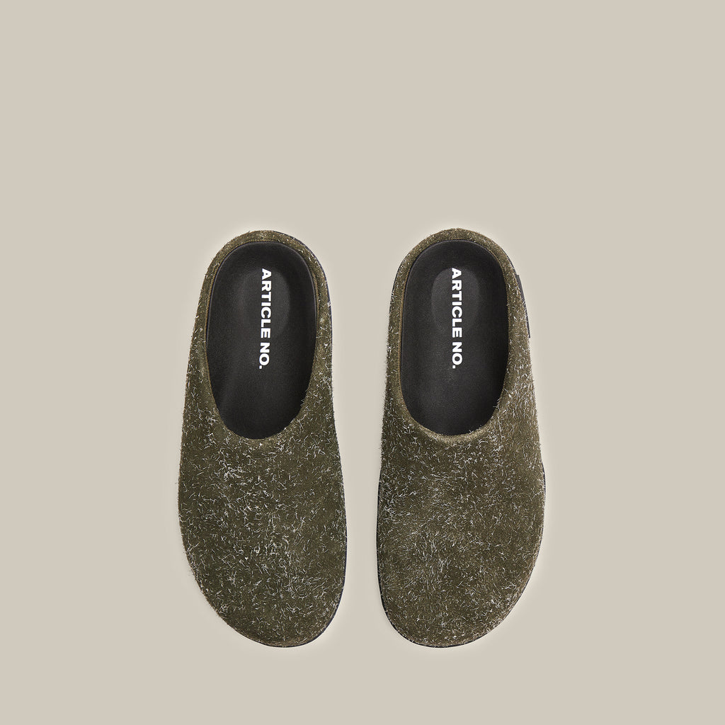 VAGABOND SUEDE GREEN MULE