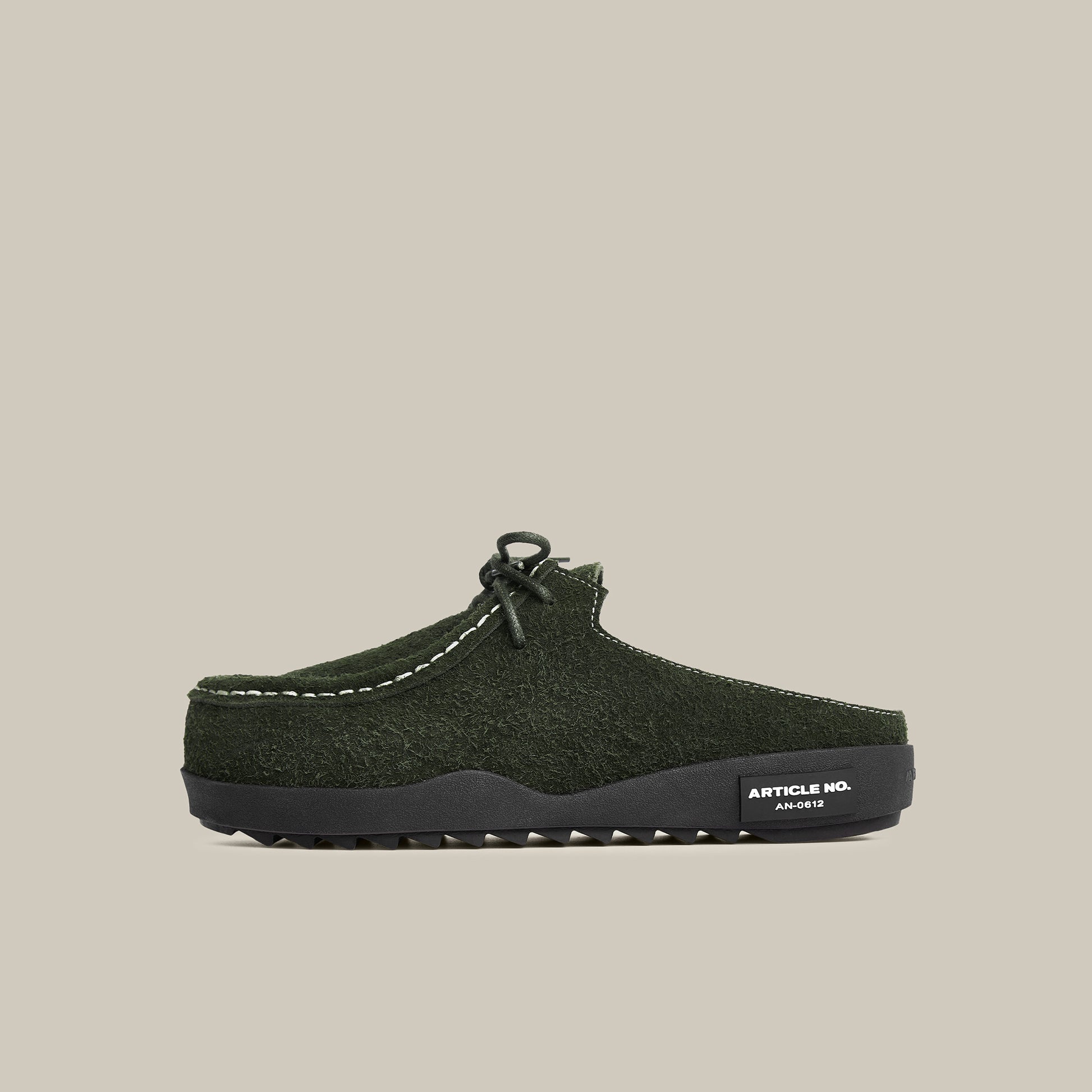 VAGABOND SUEDE GREEN STRAP MULE