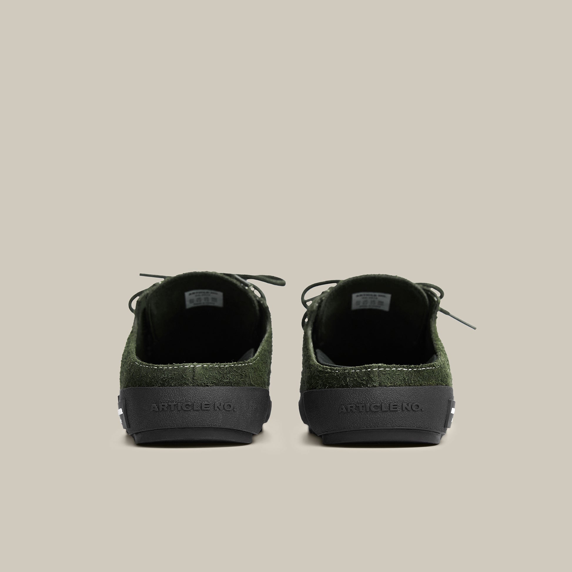 VAGABOND SUEDE GREEN STRAP MULE