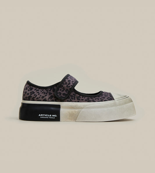 DISTRESSED LEOPARD MARY JANE