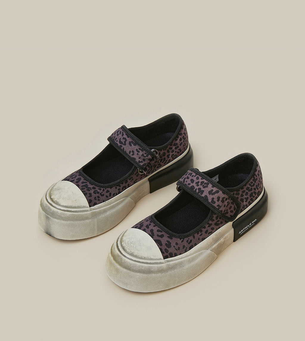 DISTRESSED LEOPARD MARY JANE