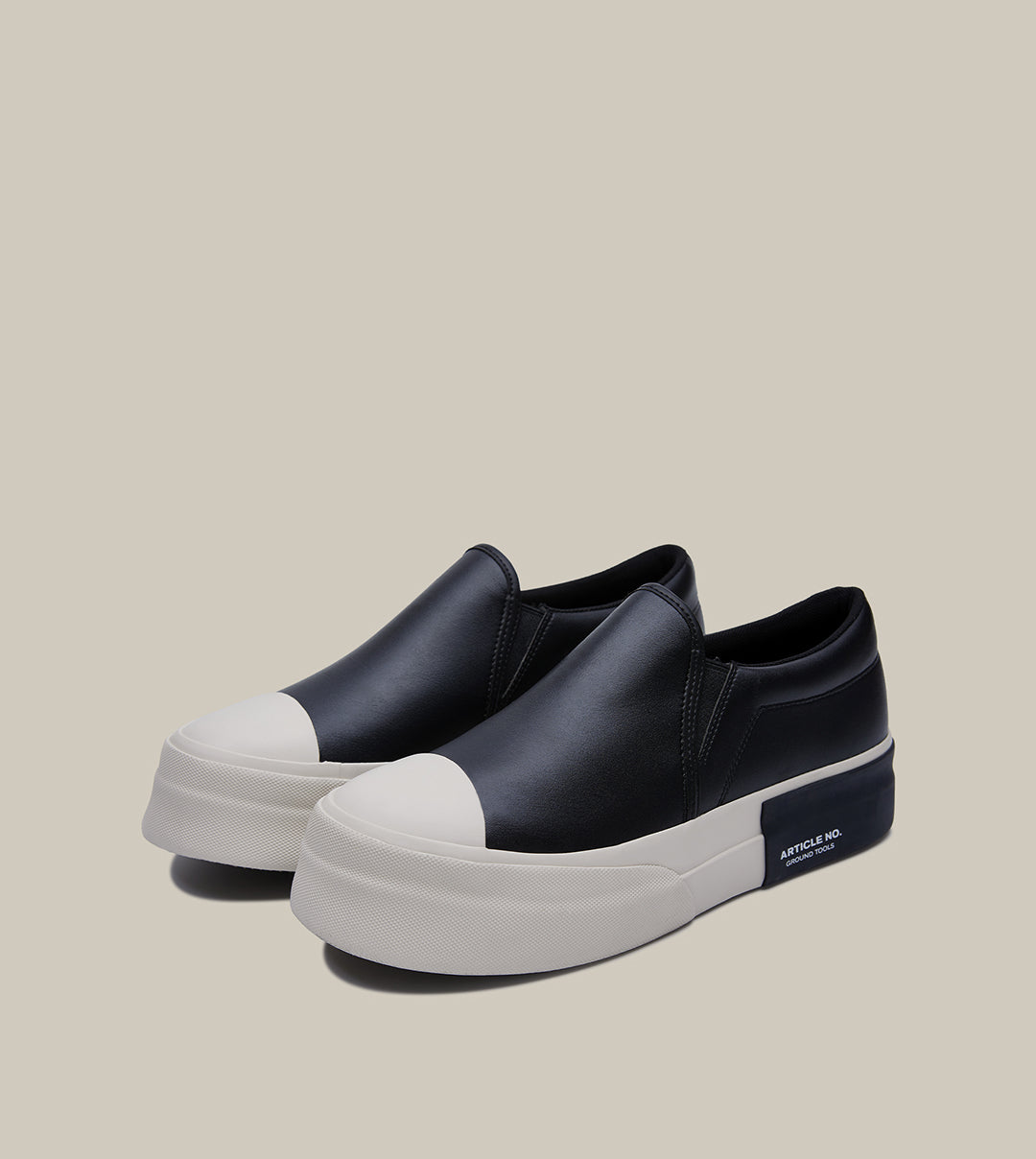 DOWNTOWN PLEATHER SLIP-ON SNEAKERS