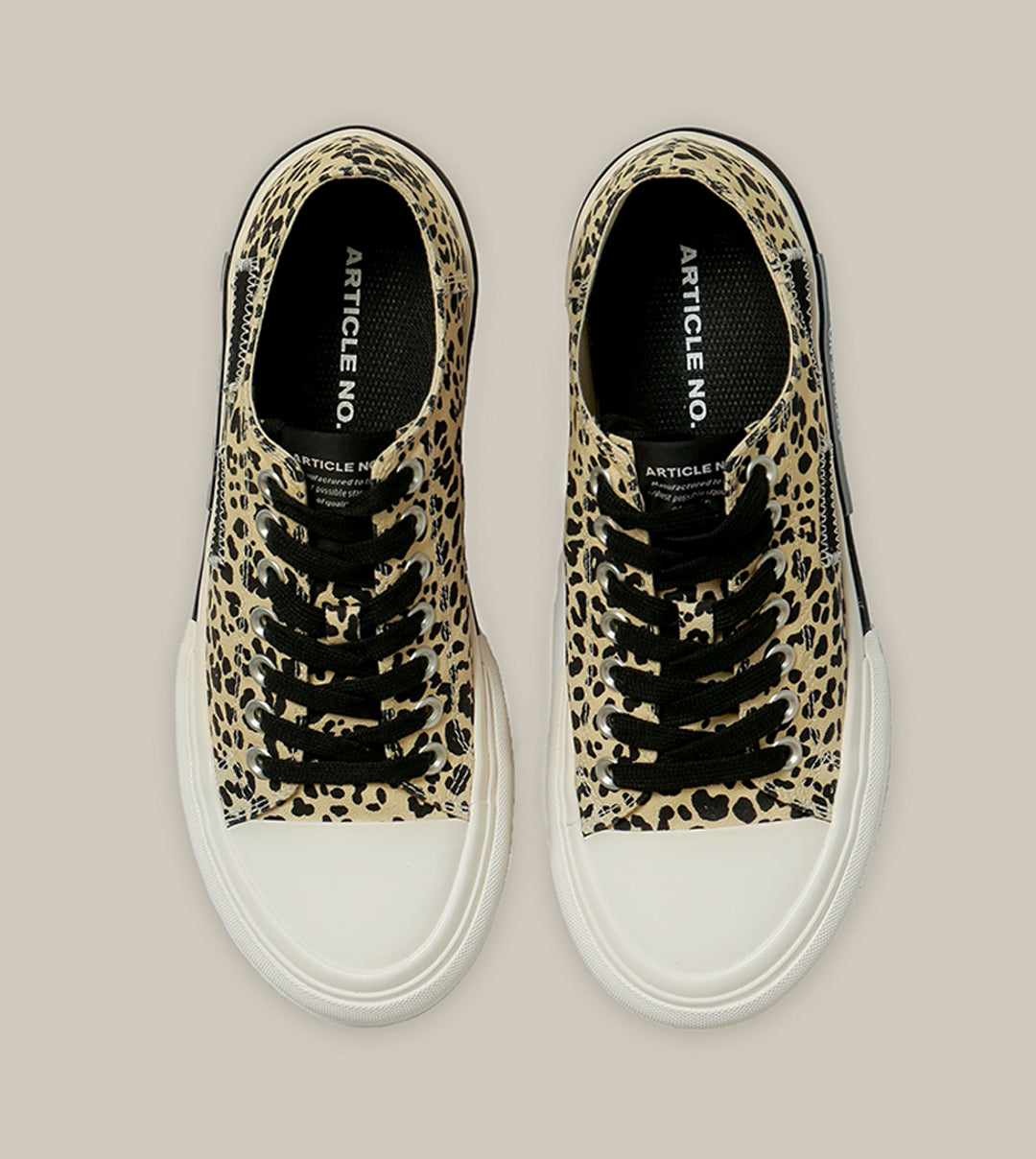 O.G.CLASSIC LEOPARD LOW-CUT VULCANIZED SNEAKERS