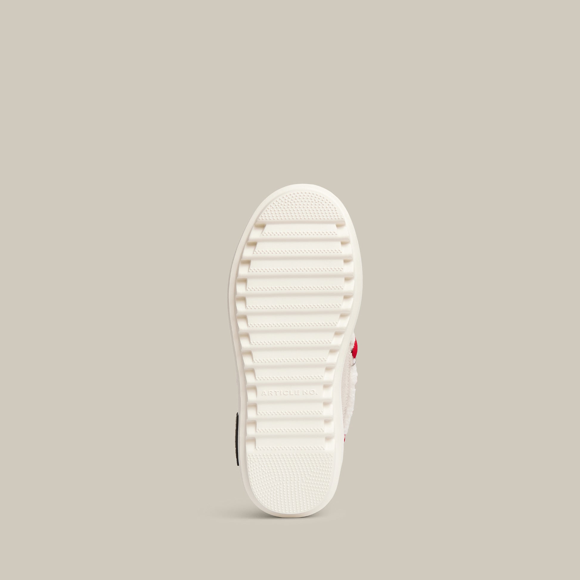 BURGER PLATFORM WHITE TEDDY SNOW BOOTS 65mm