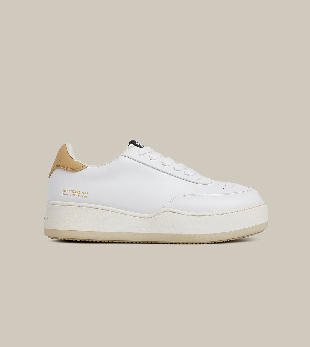 BURGER LOW-TOP BEIGE TAIL WHITE TRAINER