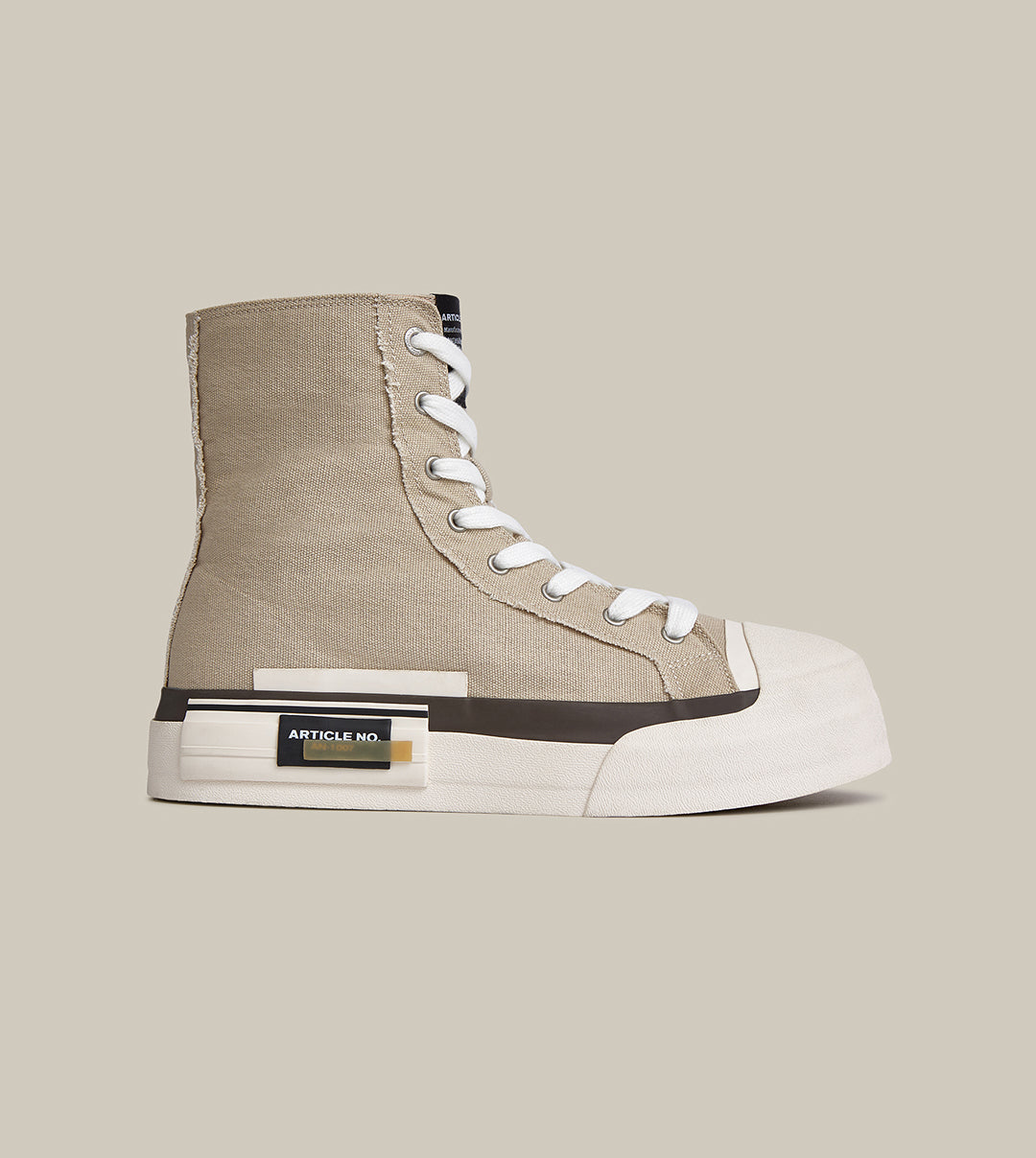 O.G. CLASSIC DECONSTRUCTED CANVAS SAND SNEAKER BOOTS