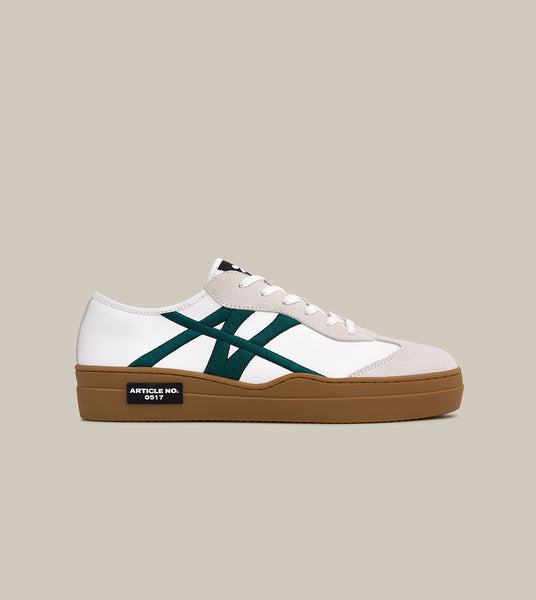 COURT SNEAKER DARK GREEN LOGO GERMAN TRAINER