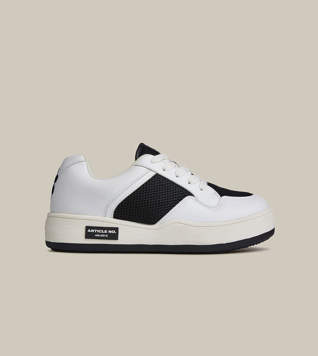 BURGER BLACK MESH LOW-TOP SKATE SNEAKER