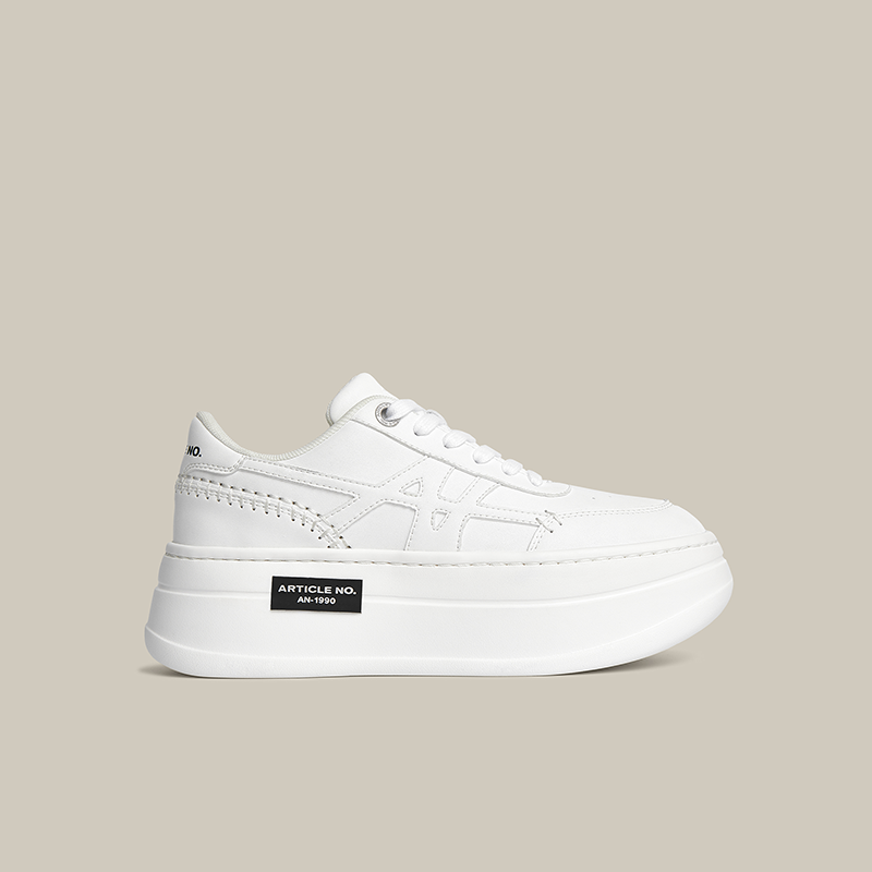 60 PLATFORMLTE WHITE SNEAKERS