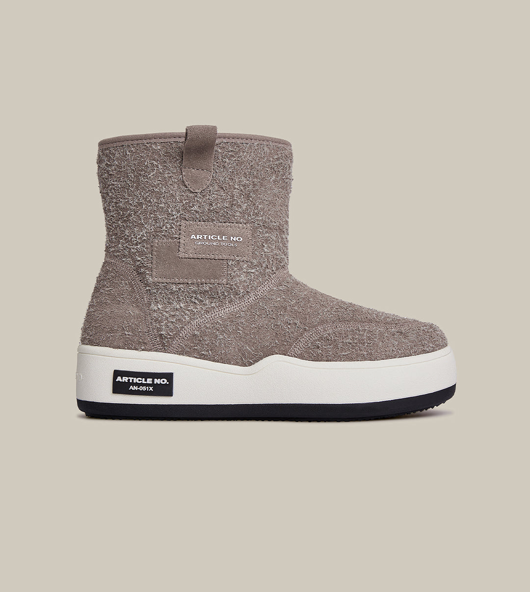 BURGER SNOW BOOTS IN TAUPE