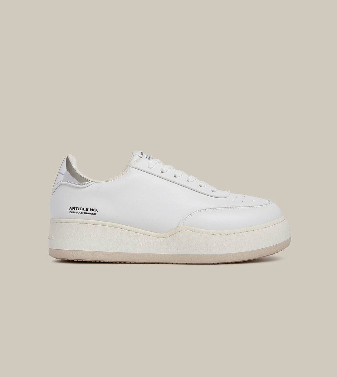 BURGER LOW-TOP SILVER TAIL WHITE TRAINER