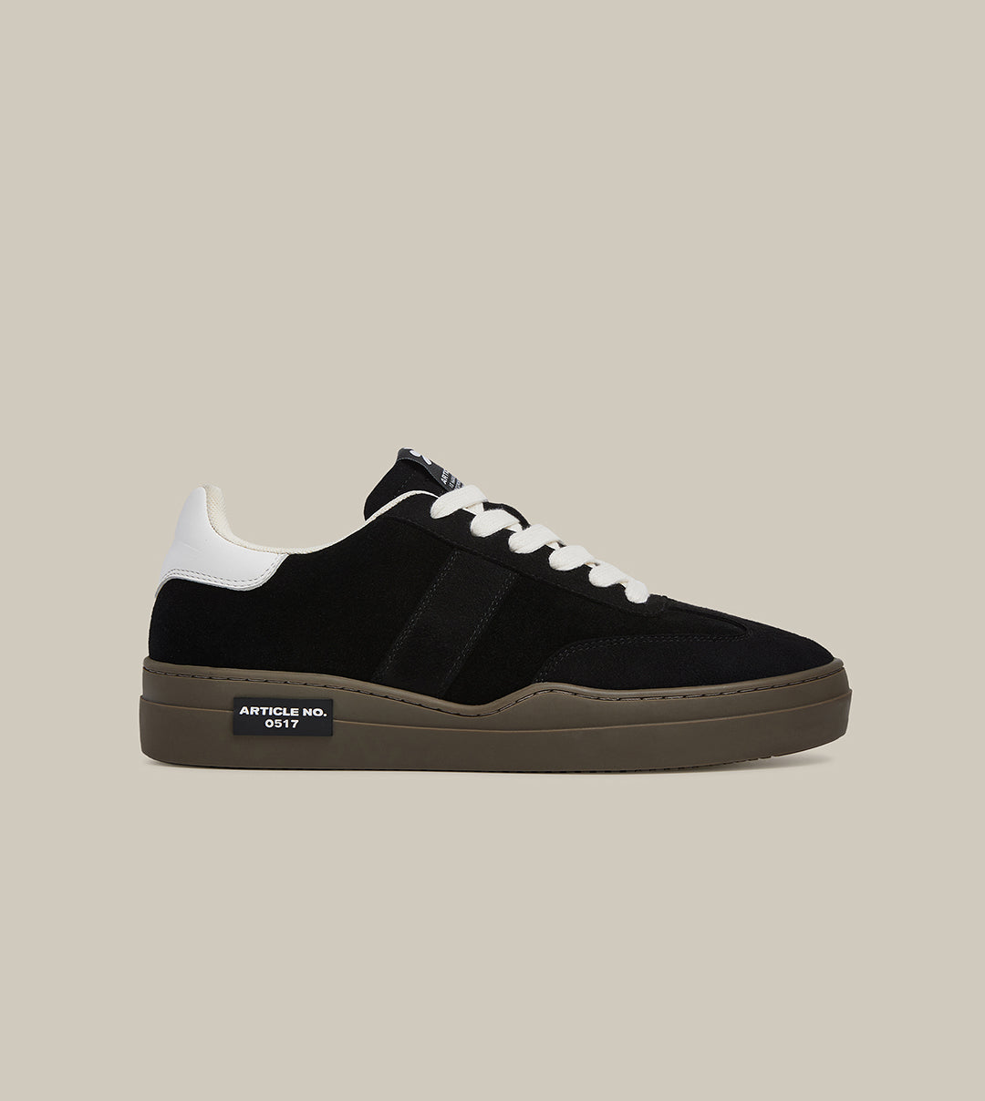 DOWNTOWN LOW-TOP BLACK SUEDE SNEAKERS