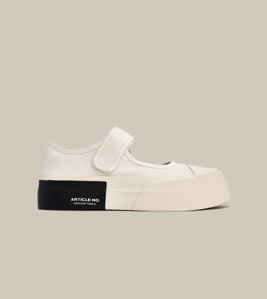 DOWNTOWN CANVAS MARYJANE IN WHITE