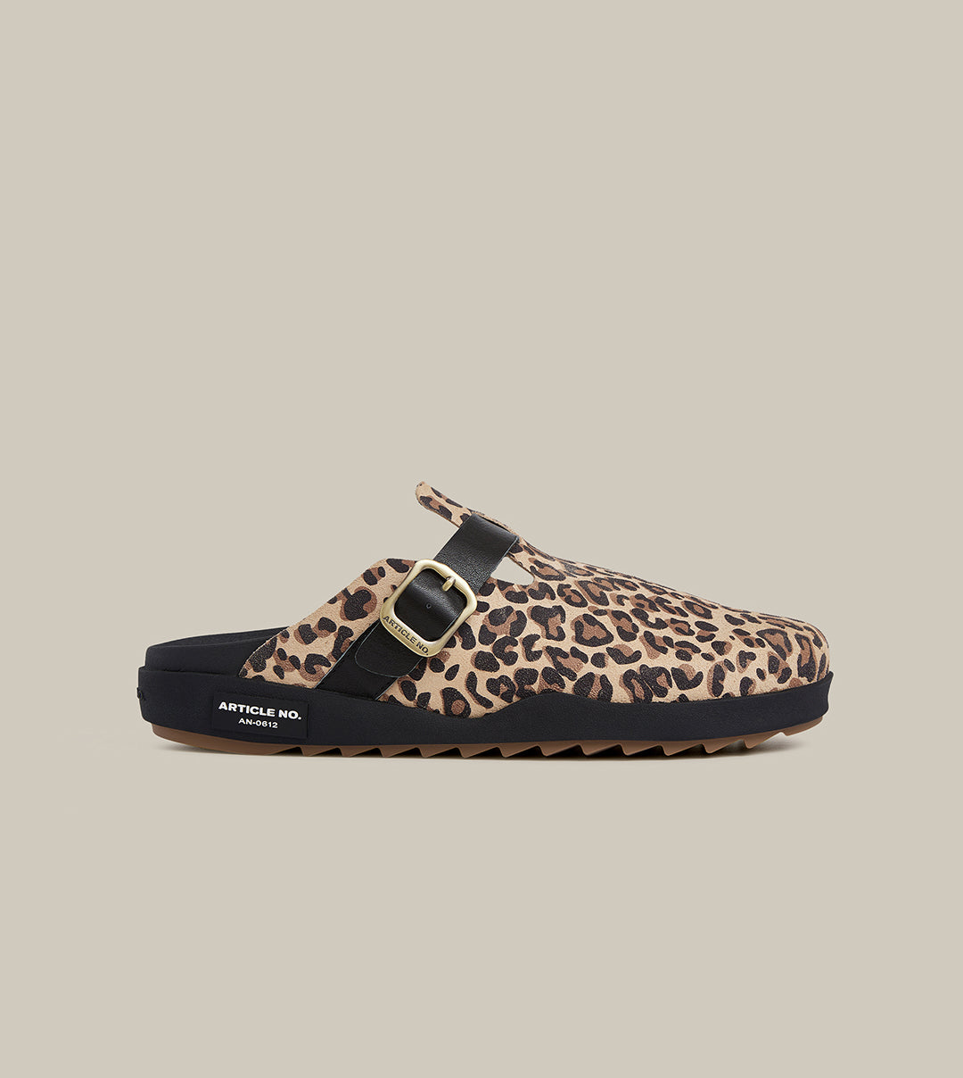 VAGABOND LEATHER LEOPARD DRIFT CLOGS