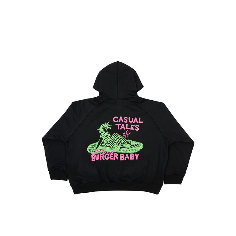 BURGER BABY PULLOVER HOODIE