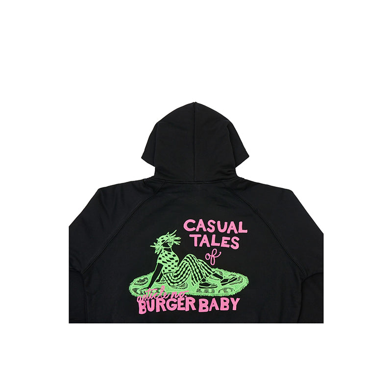BURGER BABY PULLOVER HOODIE