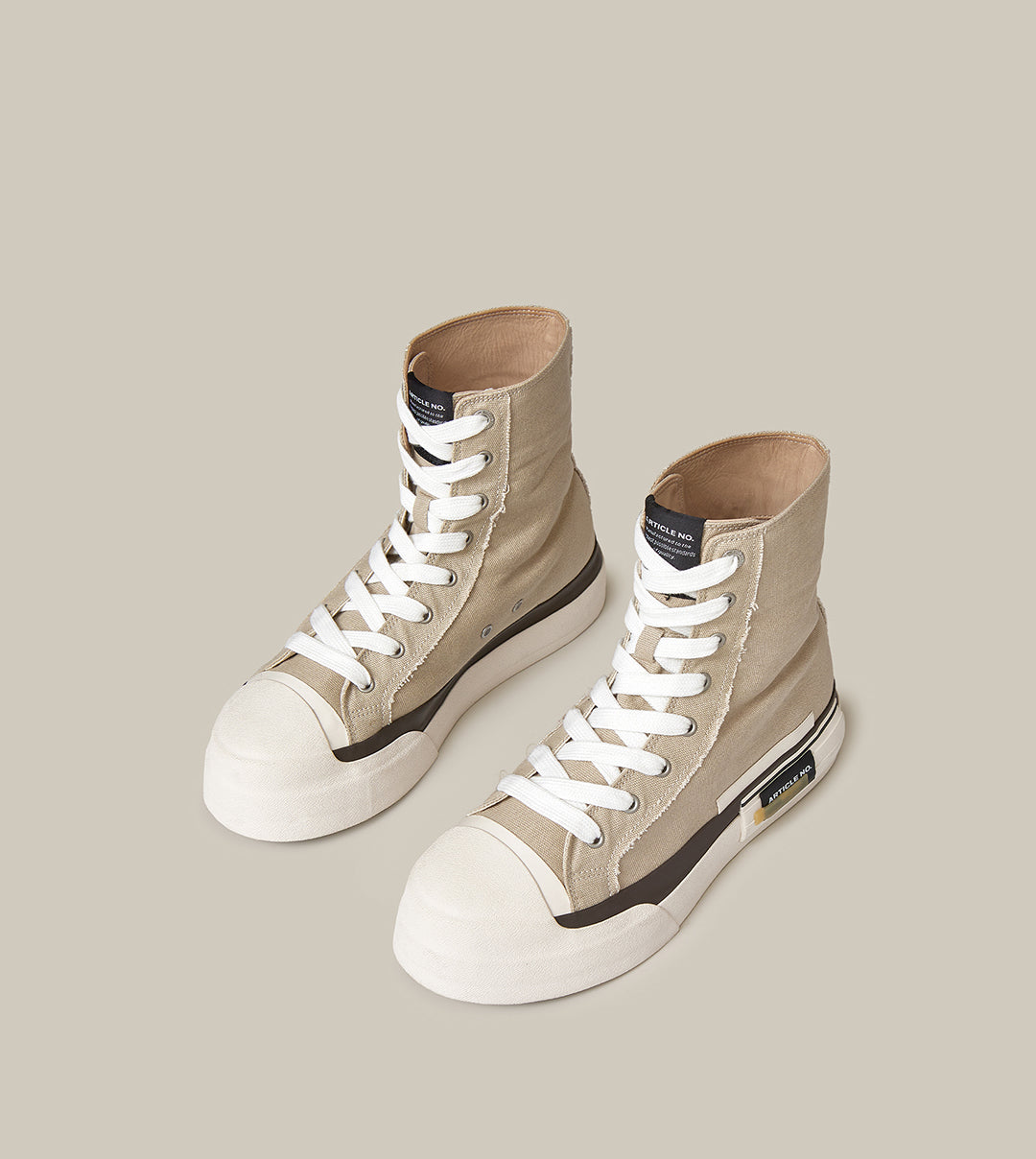 O.G. CLASSIC DECONSTRUCTED CANVAS SAND SNEAKER BOOTS