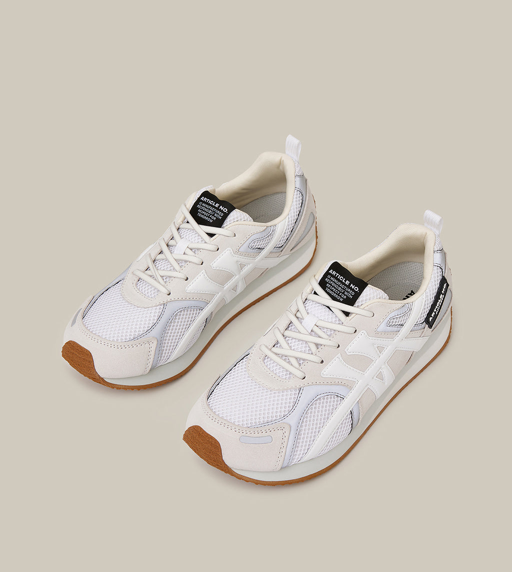 DUNE LOW-TOP WHITE LOGO RUNNER