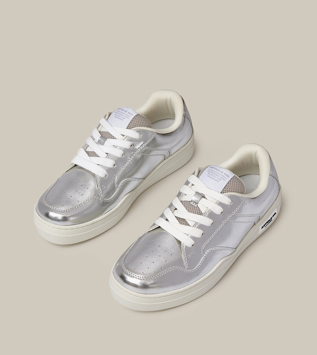 COURT SNEAKER LOW-TOP SILVER SKATE SNEAKERS