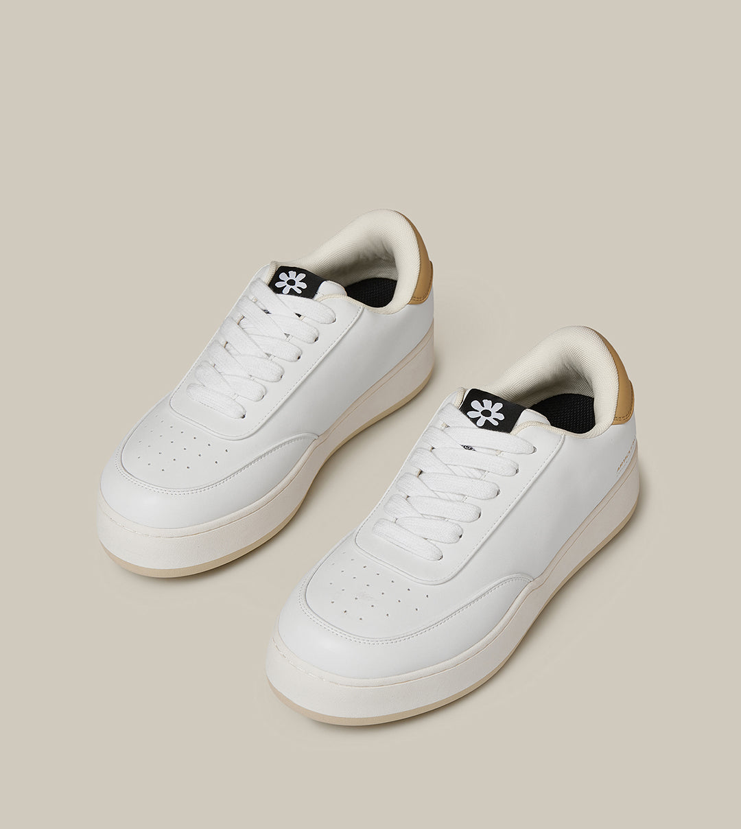 BURGER LOW-TOP BEIGE TAIL WHITE TRAINER