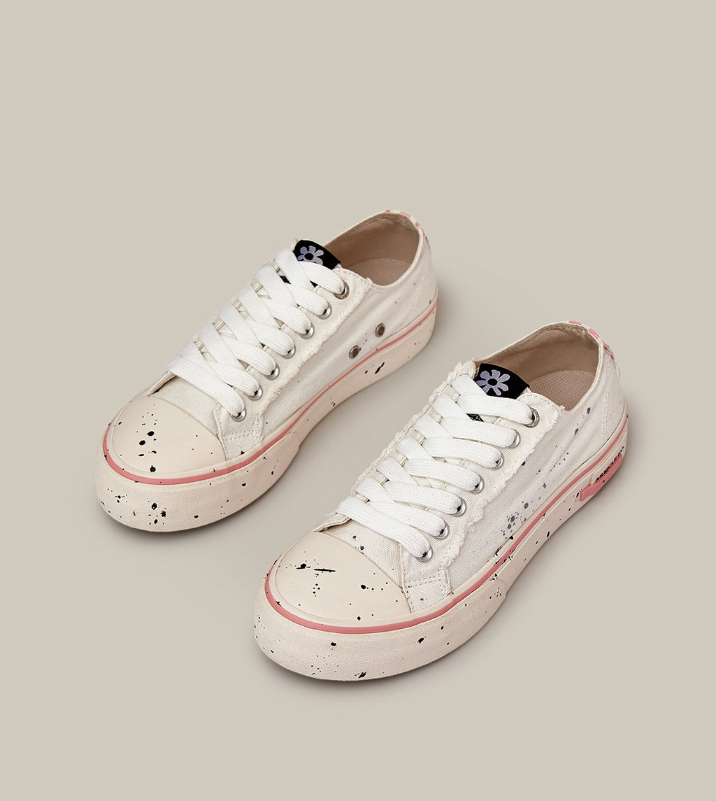 O.G. CLASSIC SPLASH-INK WHITE LOW-TOP SNEAKERS