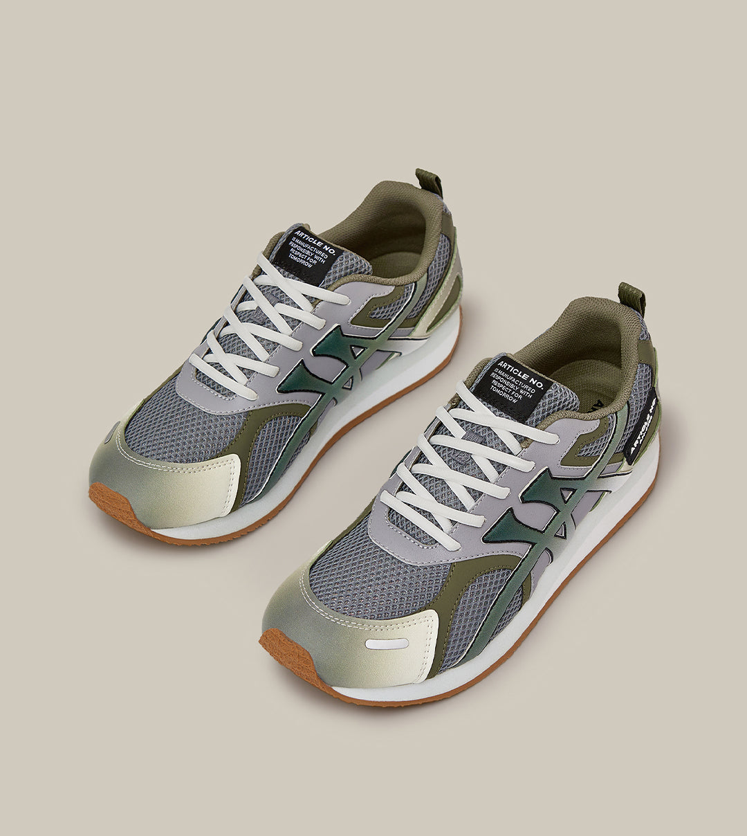 DUNE LOW-TOP GREEN LOGO RUNNER