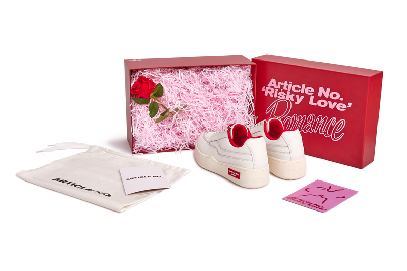 BURGER LOW-TOP RED SKATE SNEAKER RISKY LOVE ROMANCE SPECIAL EDITION