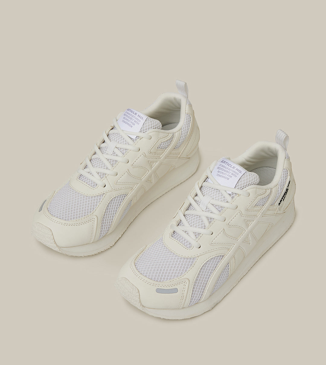 DUNE LOW-TOP WHITE LOGO RUNNER