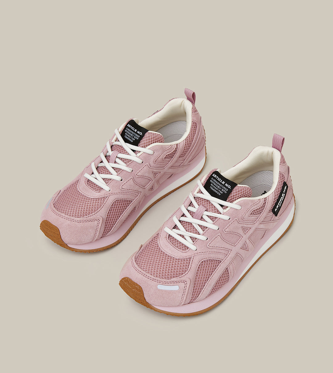 DUNE LOW-TOP PINK LOGO RUNNER